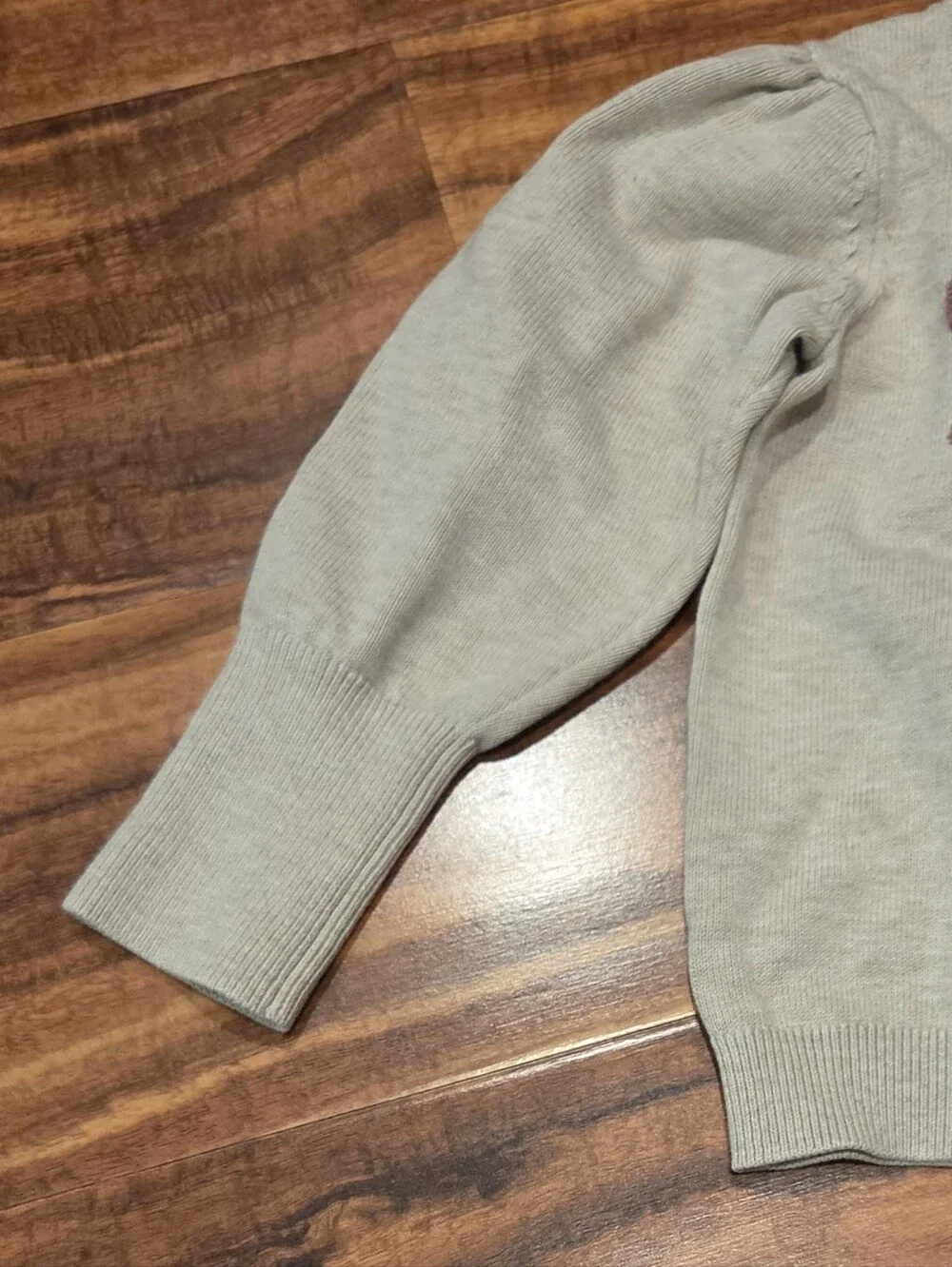 Janie and Jack EUC 18-24 Months Beige Butterfly Sweater & Plum Plaid Ponte Pants